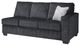 Signature Design by Ashley® Altari 2-Piece Slate Left-Arm Facing Full Sofa Sleeper Sectional and Chaise-3