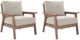 Signature Design by Ashley® Cliffs Beach 2-Piece Beige/Driftwood Fabric/Plastic Outdoor Lounge Chair-0