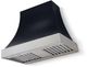 AGA Cascade 36" Gloss Black Wall Mounted Range Hood with Brushed Nickel Trim-0
