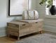 Signature Design by Ashley® Gerdanet Beige/Brown Storage Bench-4
