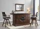ECI Furniture Licensed Warm Walnut Guinness Arm Stool-1