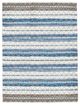 A & B Home Blue/Brown/White 2'x3' Rug-0