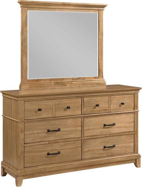 New Classic® Home Furnishings Sunstone Honey Dresser and Mirror-0
