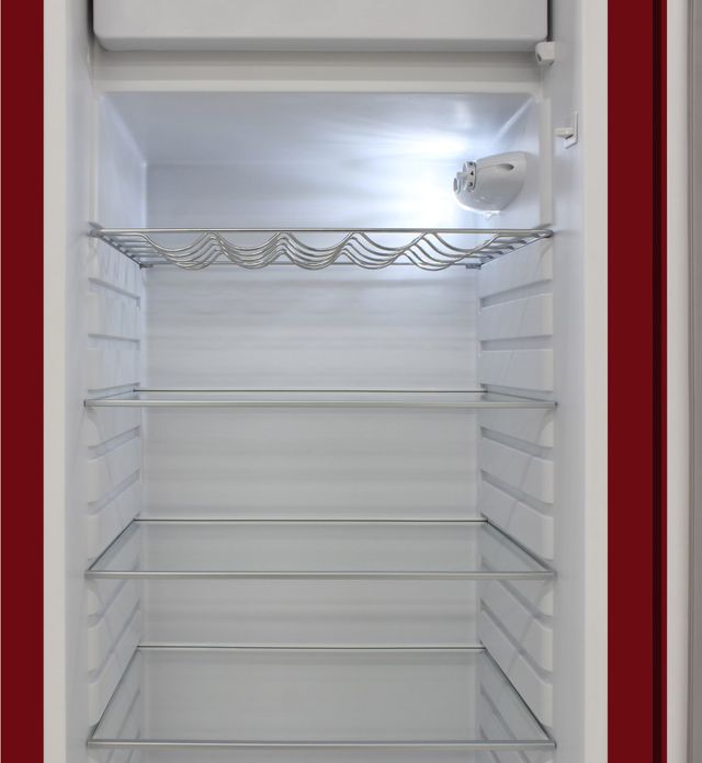 Brama 24" 9.9 Cu. Ft. Red Retro Compact Refrigerator-2