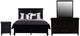 New Classic® Home Furnishings Tamarack 4-Piece Black California King Panel Bedroom Set-0