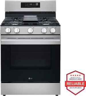 LG 30" Stainless Steel ProBake Convection® Smart Freestanding Gas Range