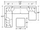 Jackson Furniture Polaris 4-Piece Off-White Right Side Facing U-Shape Chaise Sectional-4