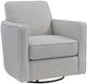 Fusion Furniture Hobnob Stitches Cotton Swivel Glider Chair-0