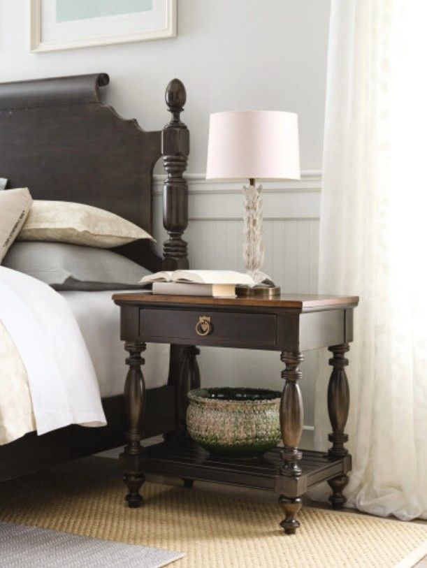 Kincaid® Bridgetown Warren Black/Heritage Maple Bedside Table-1