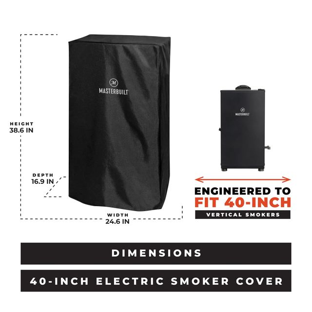 40-Inch Universal Vertical Smoker Cover-2