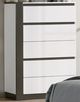 Furniture of America® Birsfelden Metallic Gray/White Chest-0