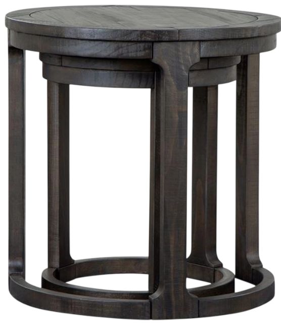 Magnussen Home® Boswell Peppercorn Nesting End Table-2