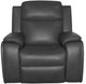 Flexsteel® Ziggy Iron Leather Power Recliner with Power Headrest and Lumbar-4