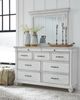 Benchcraft® Kanwyn Whitewash Bedroom Mirror-2