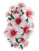Currey & Company Hibiscus Glossy White/Pink/Green Wall Sconce-1