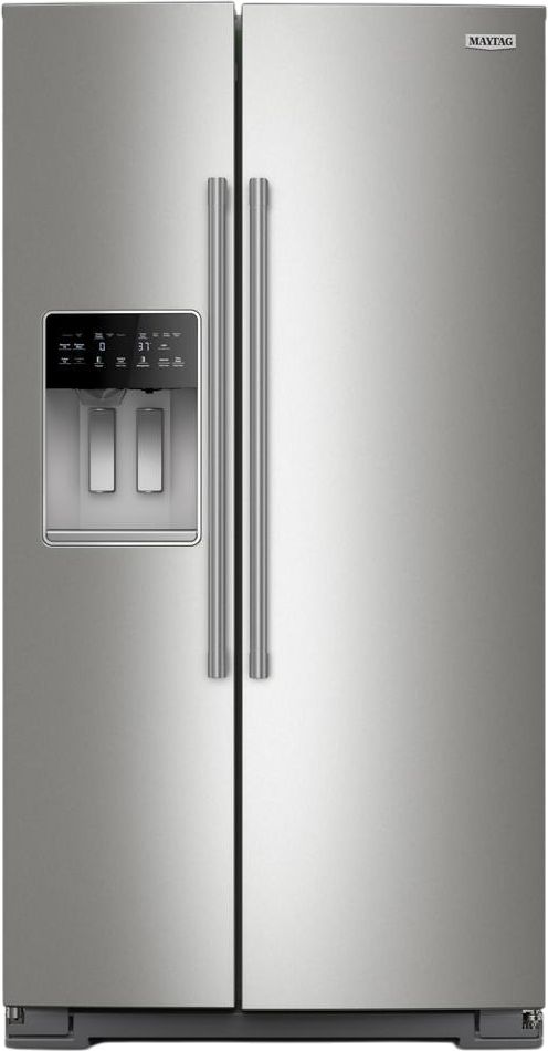 Maytag® 36 in. 20.8 Cu. Ft. Fingerprint Resistant Stainless Steel Counter Depth Side-by-SideRefrigerator-0