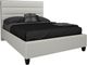 Beaudoin Customizable Adelaide Full Upholstered Platform Bed with Woodland Footboard-0