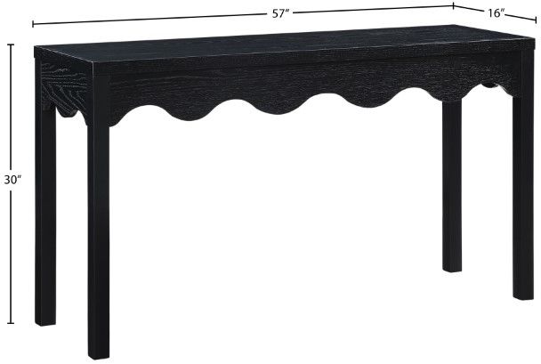 Meridian Furniture Fiora Black Console Table-3