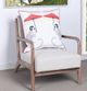 Stylecraft Tinck Brown/White Throw Pillow-4