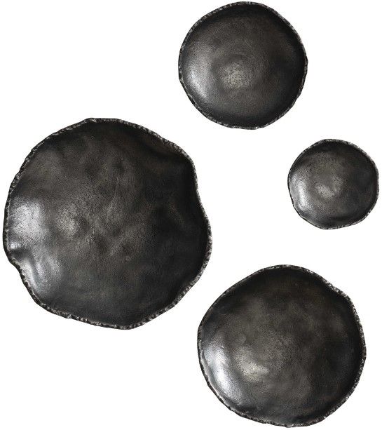 Uttermost® Lucky Coins 4-Piece Antiqued Nickel Wall Decor-3