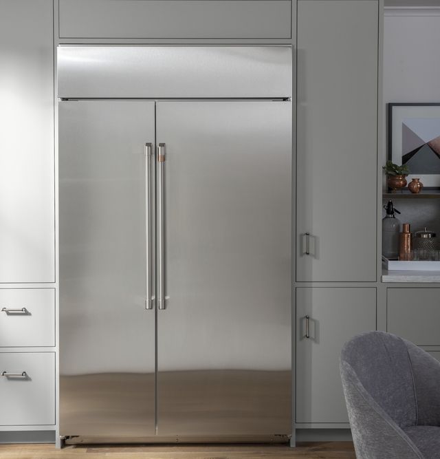 Café™ 48 in. 29.6 Cu. Ft. Stainless Steel Built In Side-by-Side Refrigerator-3