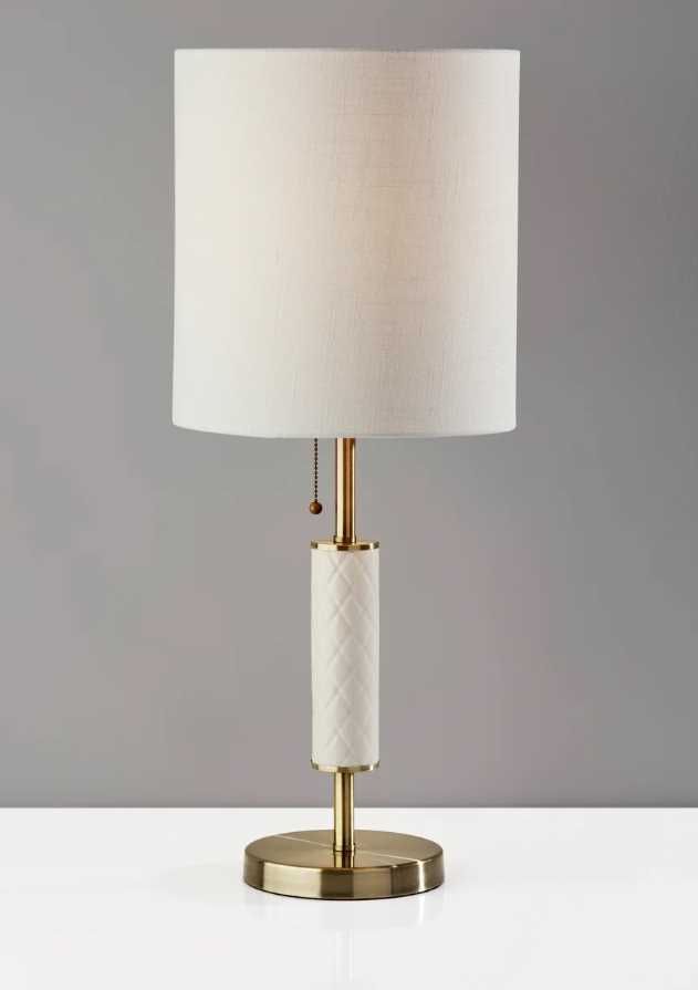 Adesso® Vanessa Antique Brass Table Lamp-3