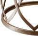 Olliix by Madison Park Tempered Glass Accent Table with Bronze Base-1