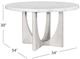 Bassett Mirror Gavin White Dining Table-3