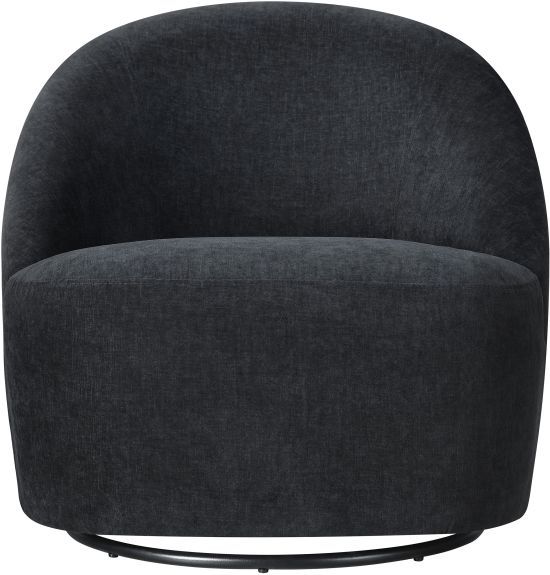 Coaster® Leon Black Upholstered Swivel Accent Chair-3