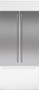 Sub-Zero Stainless Steel Flush Inset Door Panel with Tubular Handle-0