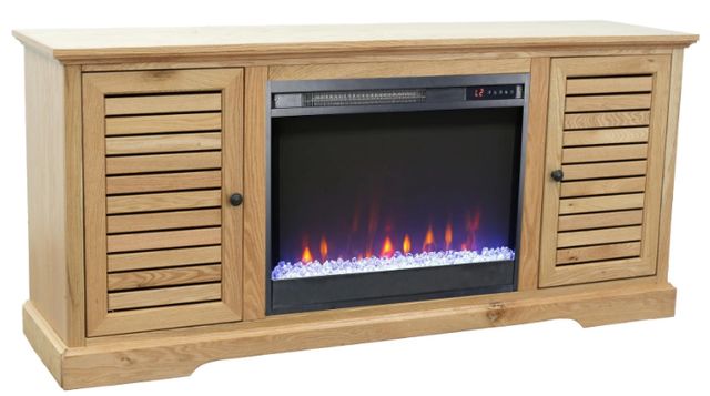 Legends Home Topanga Natural 68" Fireplace TV Stand-0