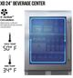 XO 24" Fingerprint Resistant Stainless Steel Built In Beverage Center-3