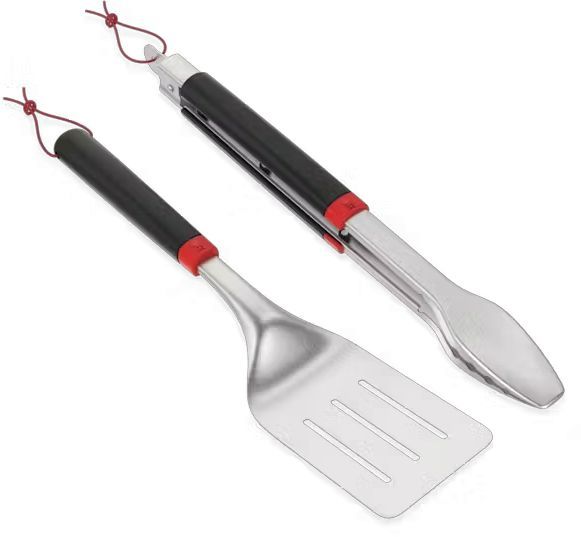 Weber® 2 Piece Grill Tools Set with Spatula and Tongs-2