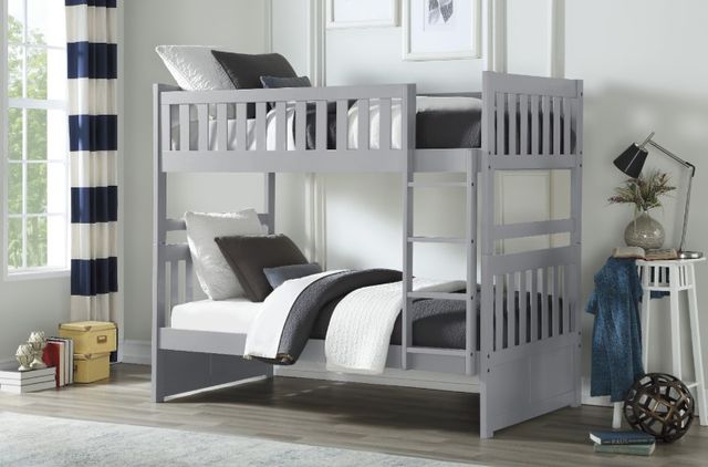 Homelegance® Orion Gray Twin/Twin Bunk Bed-1