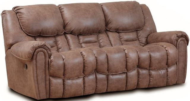 American Wholesale Furniture Del Mar Mocha Reclining Sofa-0