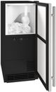 U-Line® 1 Class 15" 55 lb. Black Solid Ice Maker-1