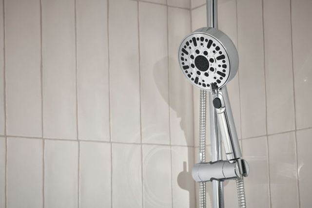 Peerless Precept® Chrome Slide Bar with Hand Shower-1