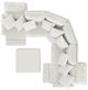 Catnapper® Majesty 4-Piece White Curved Power Reclining Sectional-3