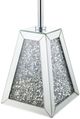 ACME Furniture Noralie Mirrored Accent Table with Faux Diamond-4