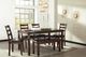Ensemble de table hauteur comptoir rectangulaire 6 morceaux Coviar en tissu noir/brun Signature Design by Ashley®-3