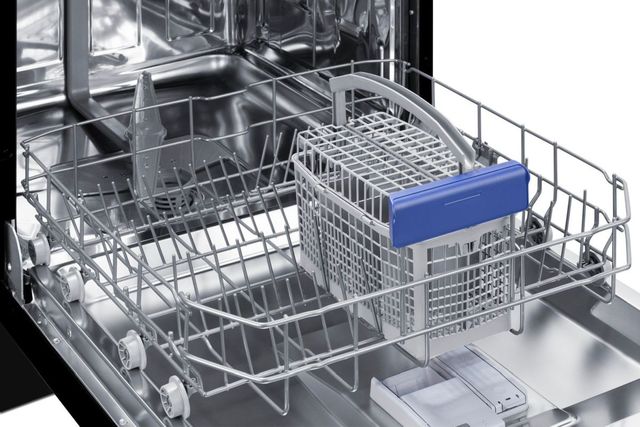 Summit® 24" Black Top Control Built In Dishwasher-2