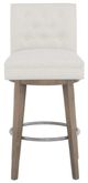 Fairfield® Customizable Entree Dining Straight Short Button Back Swivel Bar Stool-1