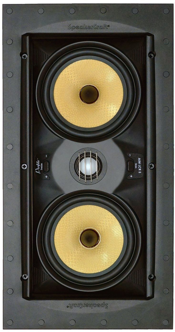 SpeakerCraft® Profile AIM LCR5 Five White In-Wall Speaker
