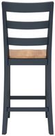 Signature Design by Ashley® Gesthaven Blue/Natural Barstool-3