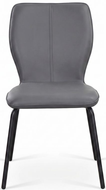 Cramco Stanton Charcoal/Matte Black Dining Side Chair-3