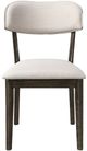 New Classic® Home Furnishings Rex Beige/Walnut Brown Dining Side Chair-2