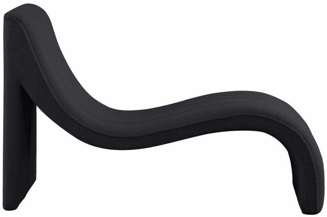 Meridian Furniture Orian Teddy Black Chaise-2