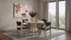 Coaster® Strouse 5-Piece Black/Natural Oak Dining Table Set-1