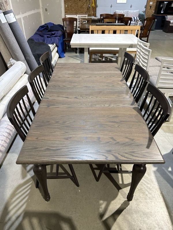 Clearance Mavin Customizable 42" x 84" Rectangular Dining Table & 6 Percy Chairs-0