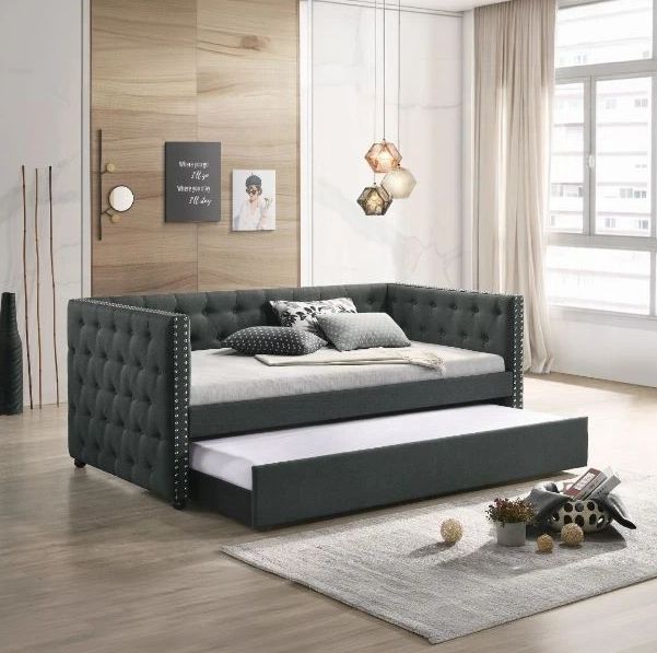 ACME Furniture Romona Gray Youth Twin Daybed with Trundle-1